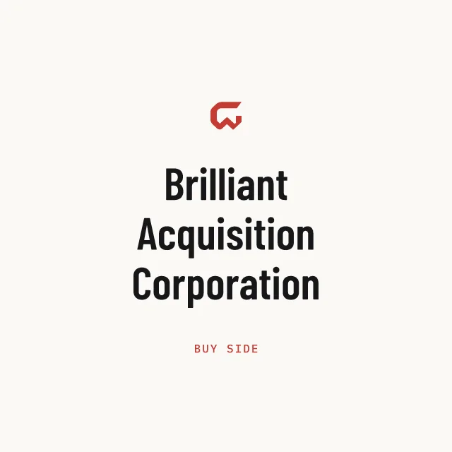 Buy side: Brilliant Acquisition Corporation