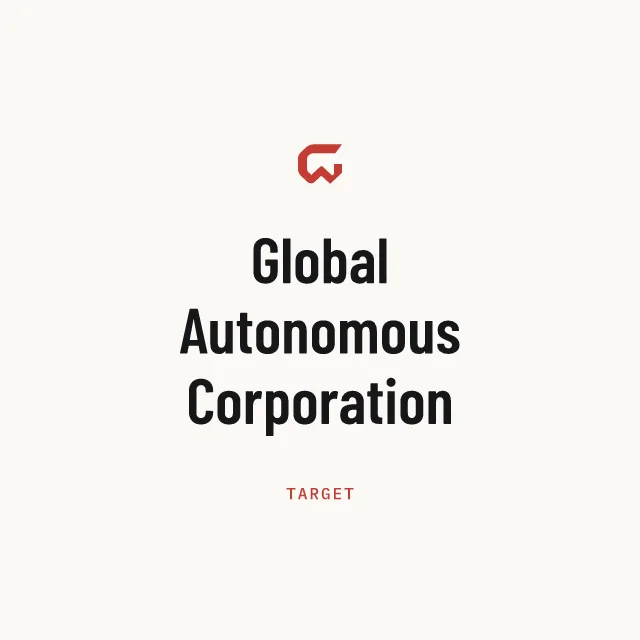 Target: Global Autonomous Corporation
