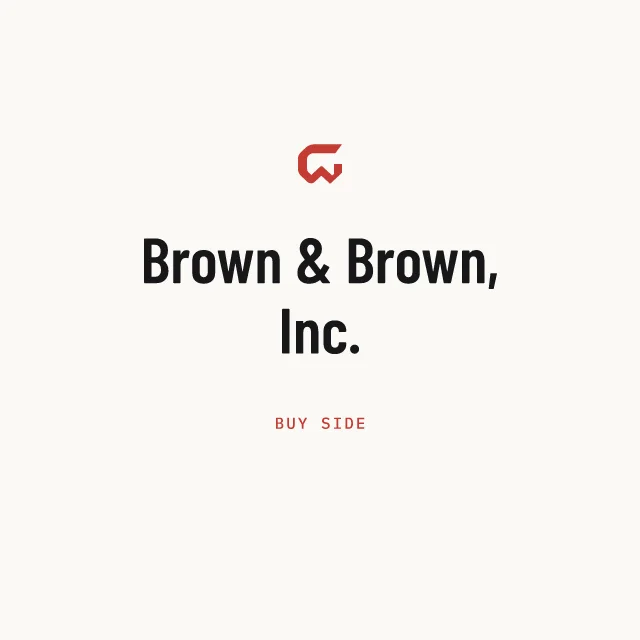 Buy side: Brown & Brown, Inc.