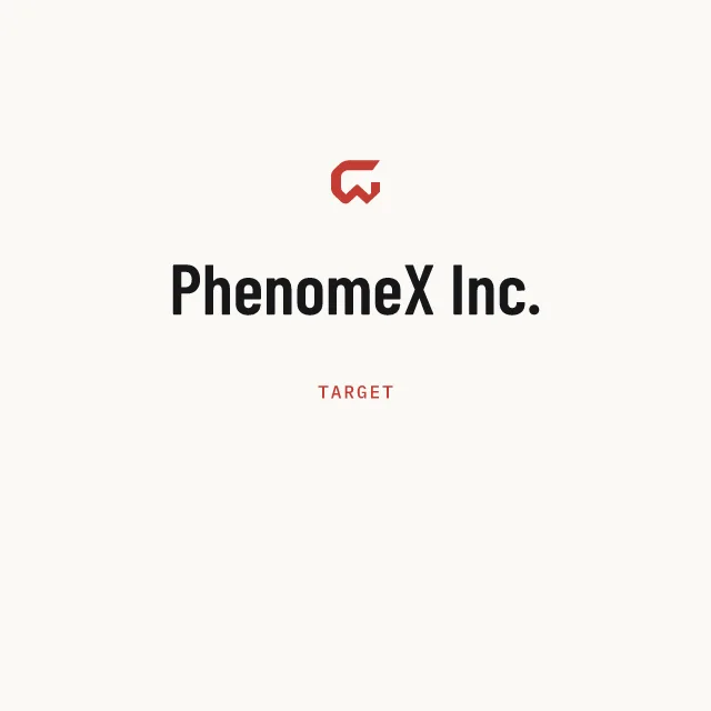 Target: PhenomeX Inc.