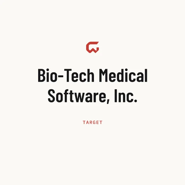 Target: Bio-Tech Medical Software, Inc.