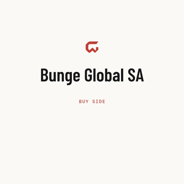 Buy side: Bunge Global SA