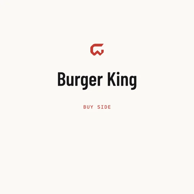 Buy side: Burger King