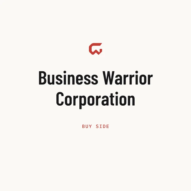 Buy side: Business Warrior Corporation