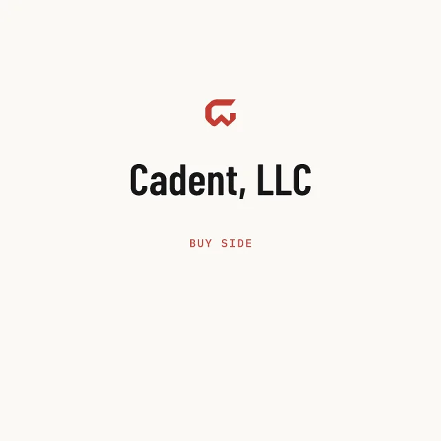 Buy side: Cadent, LLC