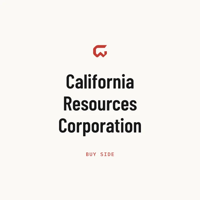 Buy side: California Resources Corporation