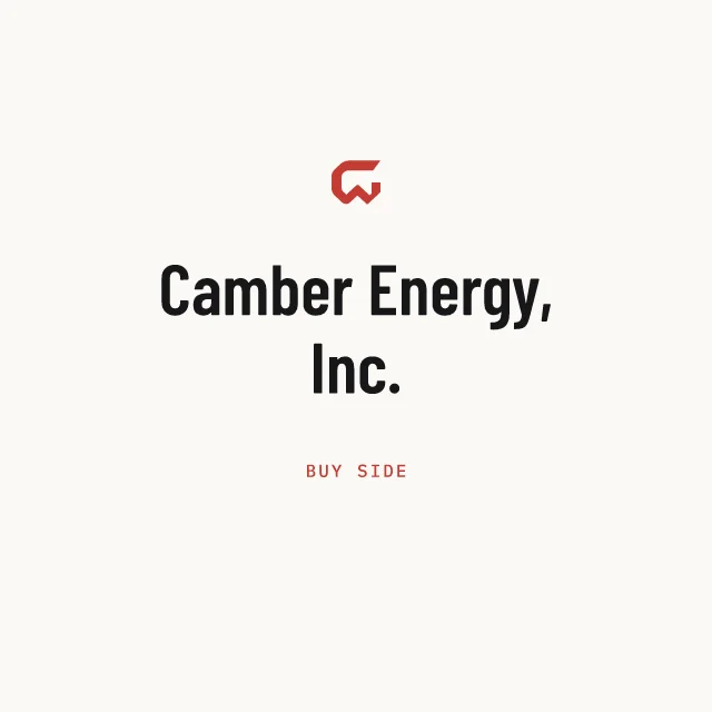 Buy side: Camber Energy, Inc.