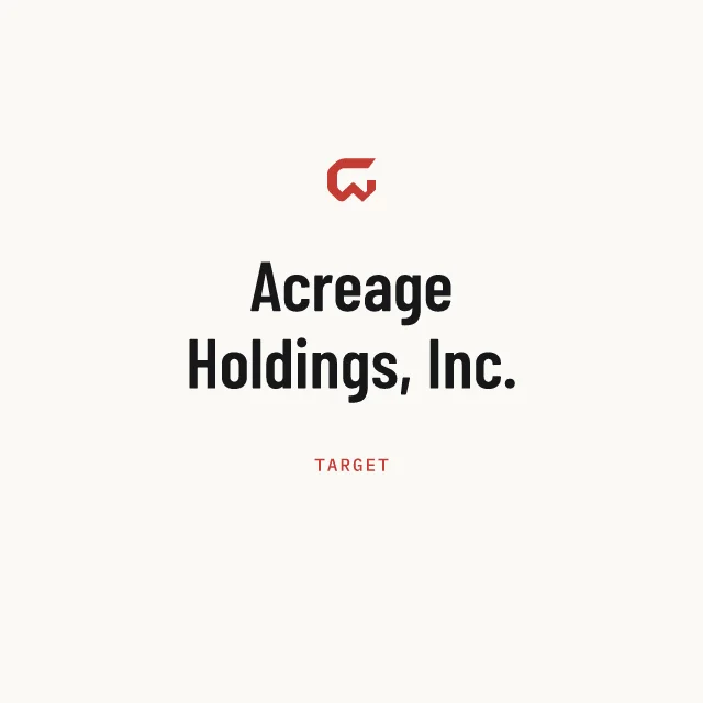 Target: Acreage Holdings, Inc.