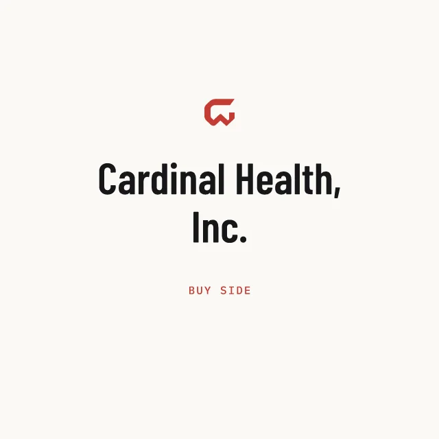 Buy side: Cardinal Health, Inc.
