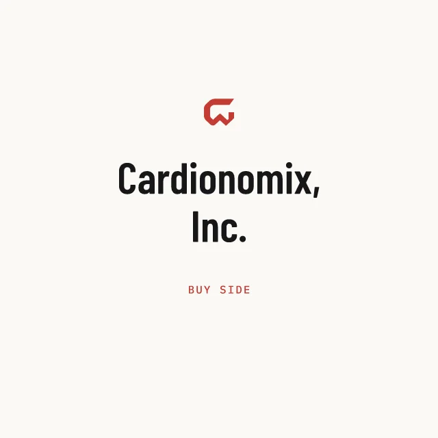 Buy side: Cardionomix, Inc.