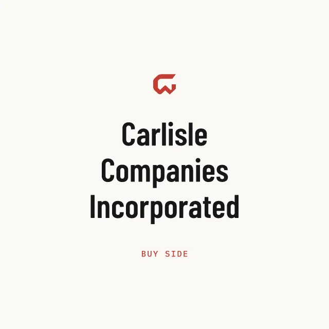 Buy side: Carlisle Companies Incorporated