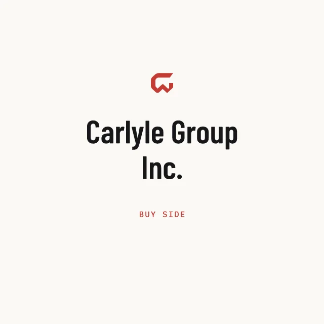 Buy side: Carlyle Group Inc.