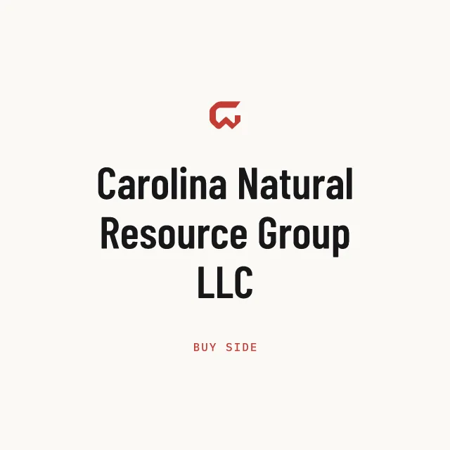 Buy side: Carolina Natural Resource Group LLC