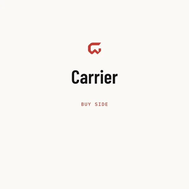 Buy side: Carrier