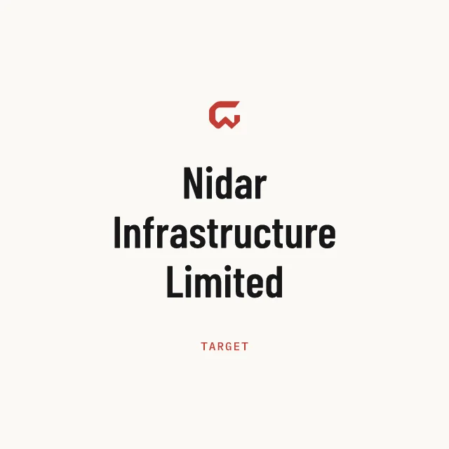 Target: Nidar Infrastructure Limited