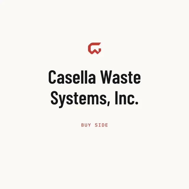 Buy side: Casella Waste Systems, Inc.
