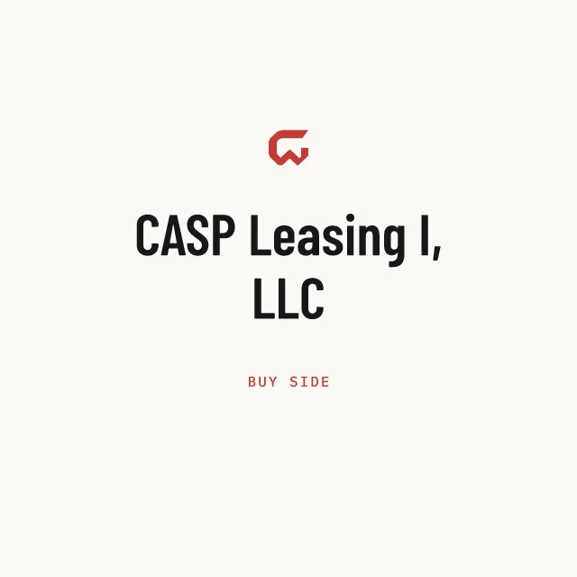Buy side: CASP Leasing I, LLC