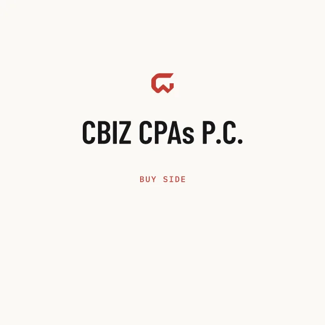 Buy side: CBIZ CPAs P.C.