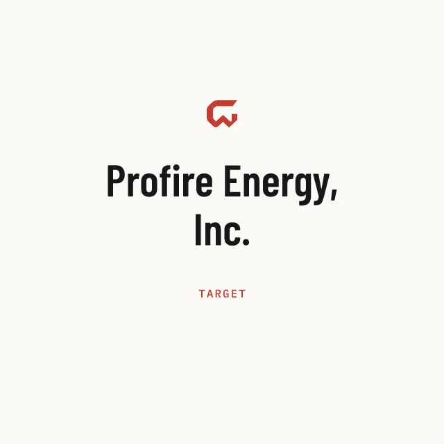 Target: Profire Energy, Inc.