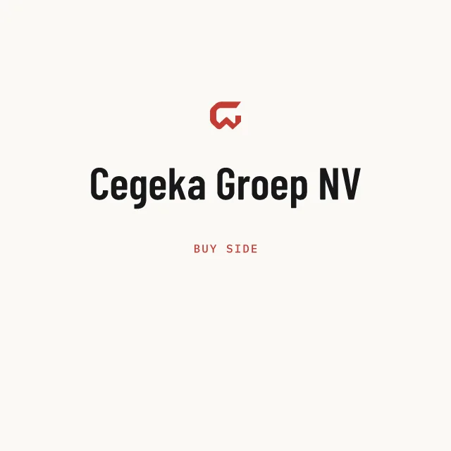 Buy side: Cegeka Groep NV