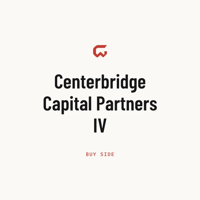 Buy side: Centerbridge Capital Partners IV