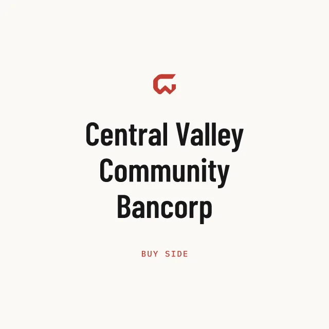 Buy side: Central Valley Community Bancorp
