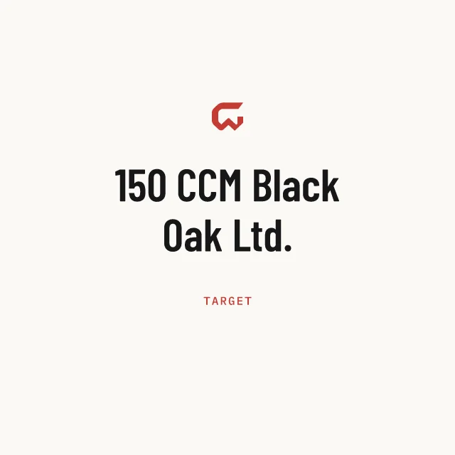 Target: 150 CCM Black Oak Ltd.