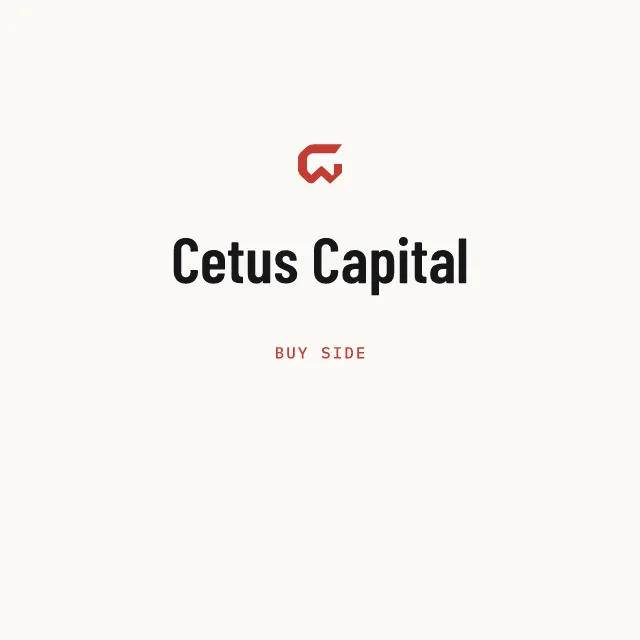 Buy side: Cetus Capital