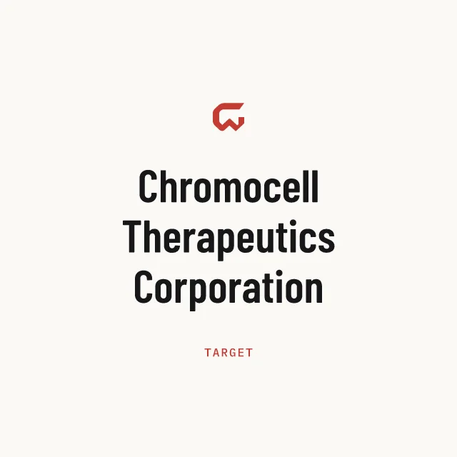 Target: Chromocell Therapeutics Corporation