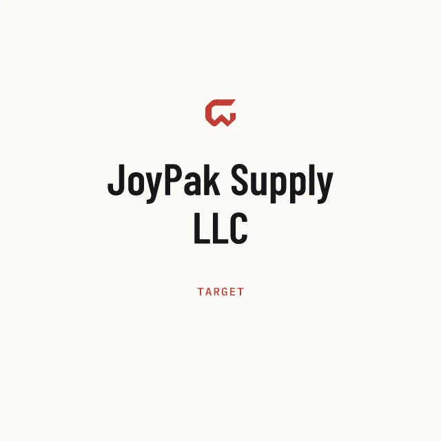 Target: JoyPak Supply LLC