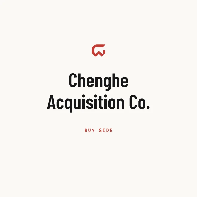 Buy side: Chenghe Acquisition Co.