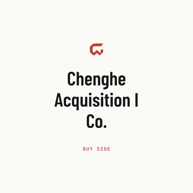 Buy side: Chenghe Acquisition I Co.