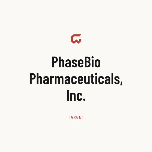 Target: PhaseBio Pharmaceuticals, Inc.