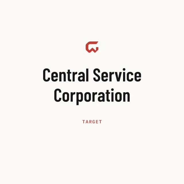 Target: Central Service Corporation