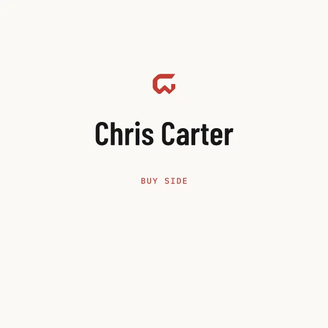 Buy side: Chris Carter