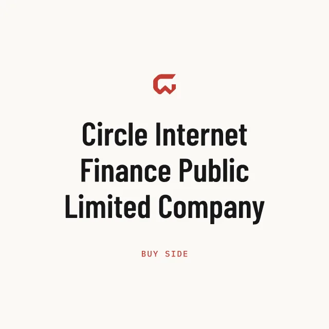 Buy side: Circle Internet Finance Public Limited Company