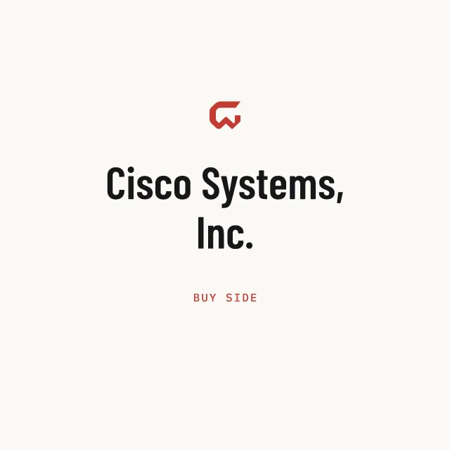 Buy side: Cisco Systems, Inc.