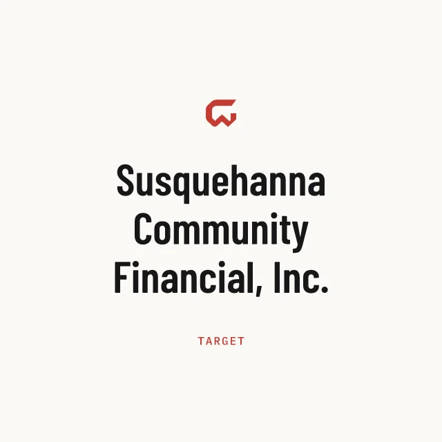 Target: Susquehanna Community Financial, Inc.