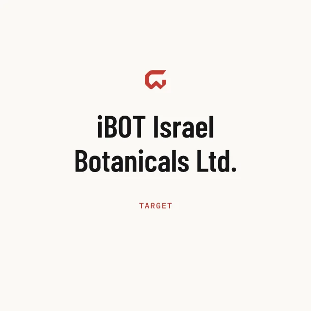 Target: iBOT Israel Botanicals Ltd.