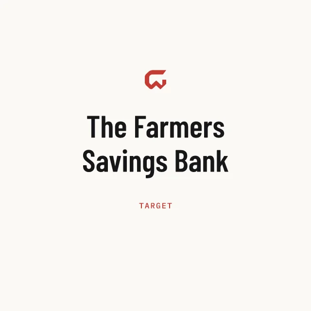 Target: The Farmers Savings Bank