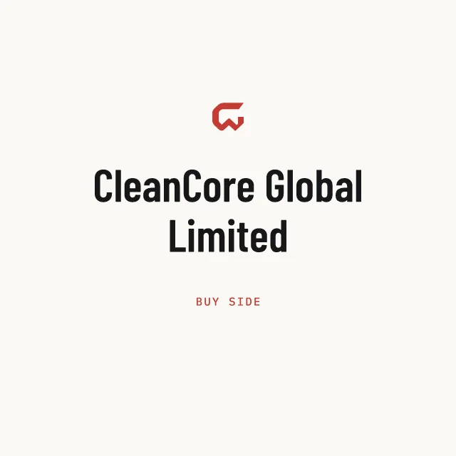 Buy side: CleanCore Global Limited
