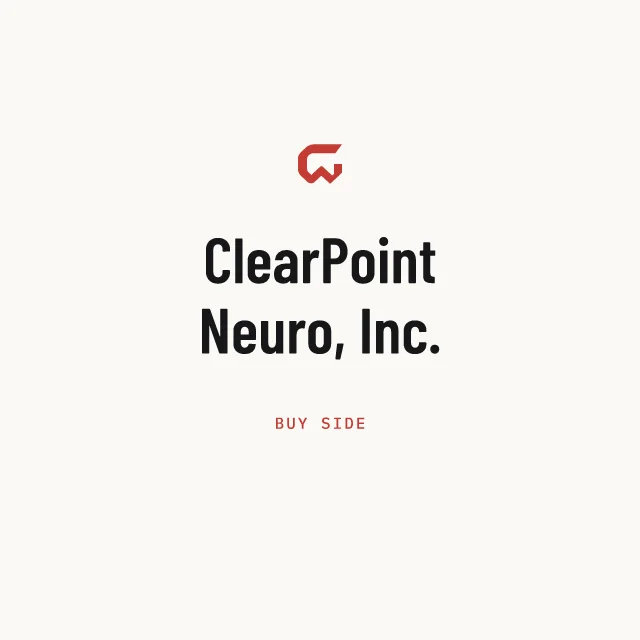 Buy side: ClearPoint Neuro, Inc.