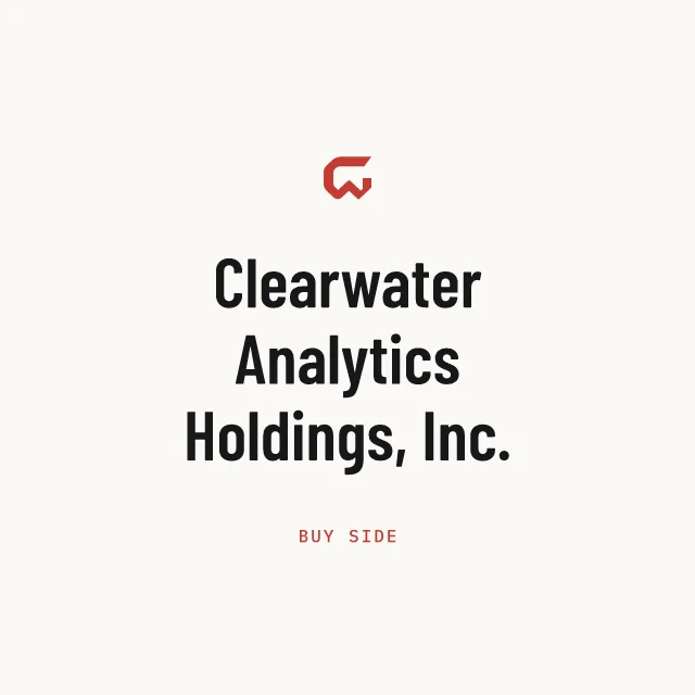Buy side: Clearwater Analytics Holdings, Inc.