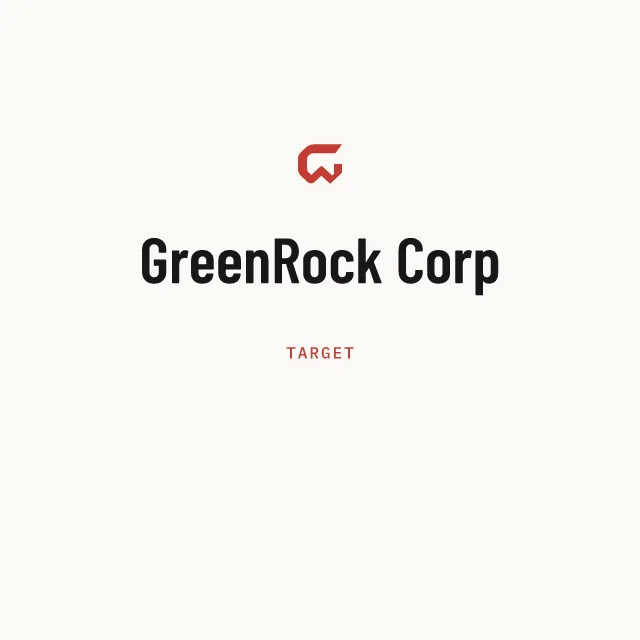 Target: GreenRock Corp