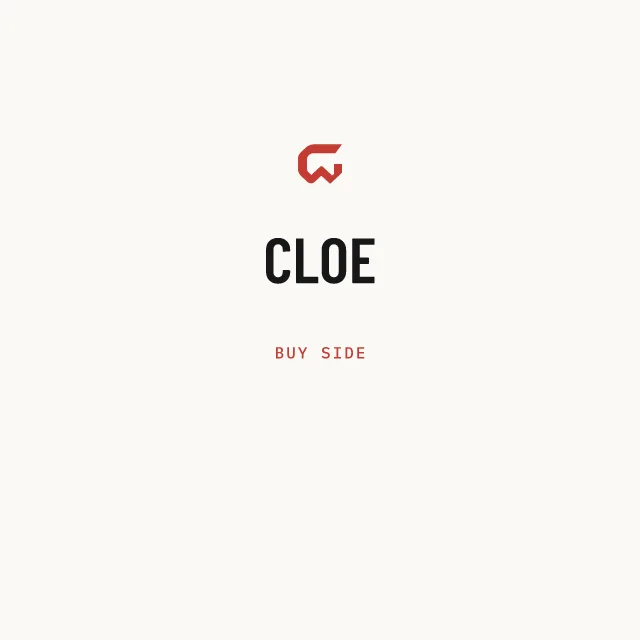 Buy side: CLOE