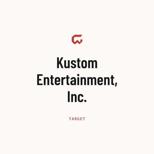 Target: Kustom Entertainment, Inc.