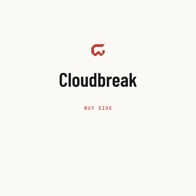 Buy side: Cloudbreak