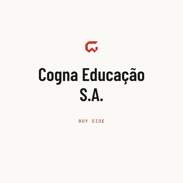 Buy side: Cogna Educação S.A.