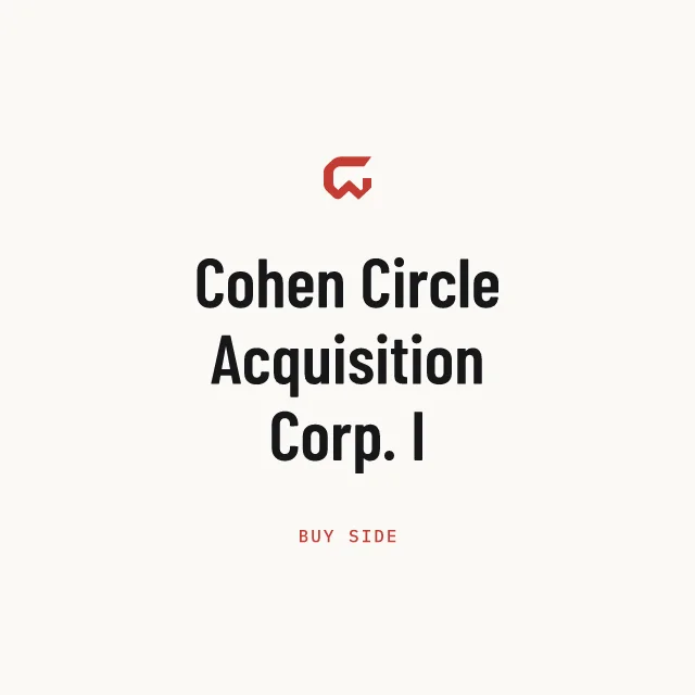 Buy side: Cohen Circle Acquisition Corp. I