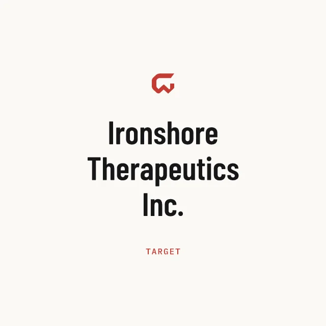Target: Ironshore Therapeutics Inc.